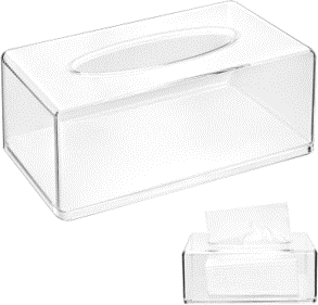 Caja de pmma para pañuelos
